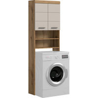 SKŘÍŇKA NAD PRAČKU, přírodní barvy, kašmírová - černá/kašmírová, Moderní, kompozitní dřevo/plast (63/191/34cm) - MID.YOU