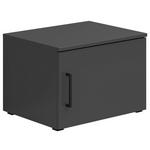 AUFSATZSCHRANK 50/35/40 cm   - Schwarz/Graphitfarben, MODERN, Holzwerkstoff/Kunststoff (50/35/40cm) - Carryhome