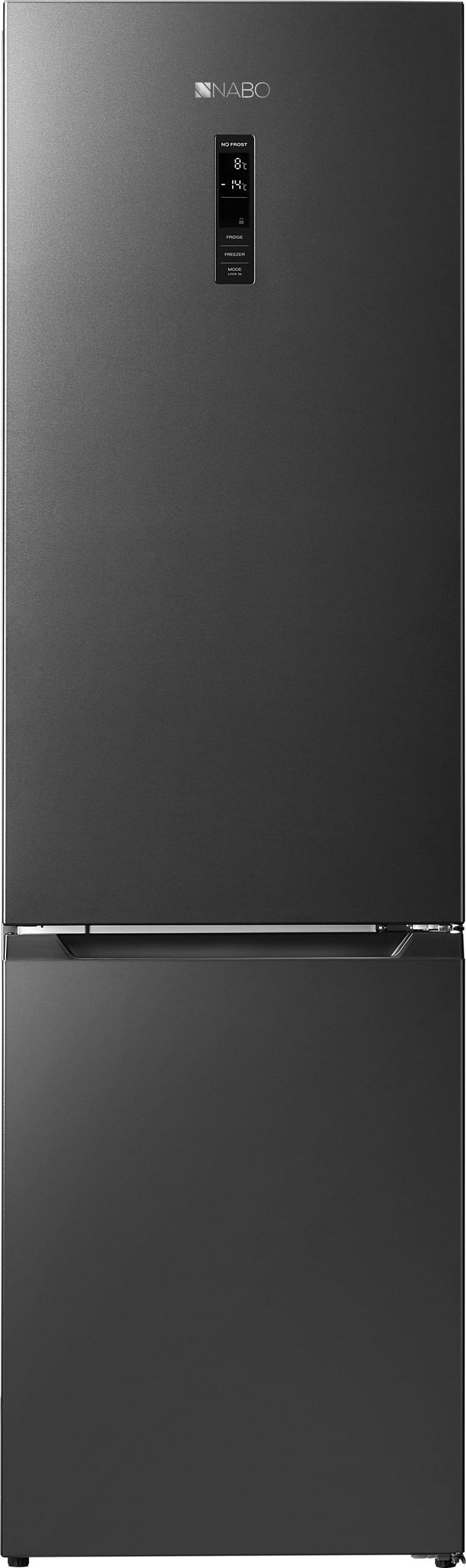 KÜHL-GEFRIER-KOMBINATION KGN 8000  - Anthrazit, Metall (60/200,5/67,5cm) - Nabo