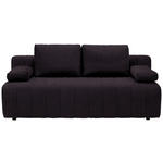 SCHLAFSOFA  in Flachgewebe Dunkelbraun  - Dunkelbraun/Schwarz, MODERN, Kunststoff/Textil (194/78-87/92cm) - Xora