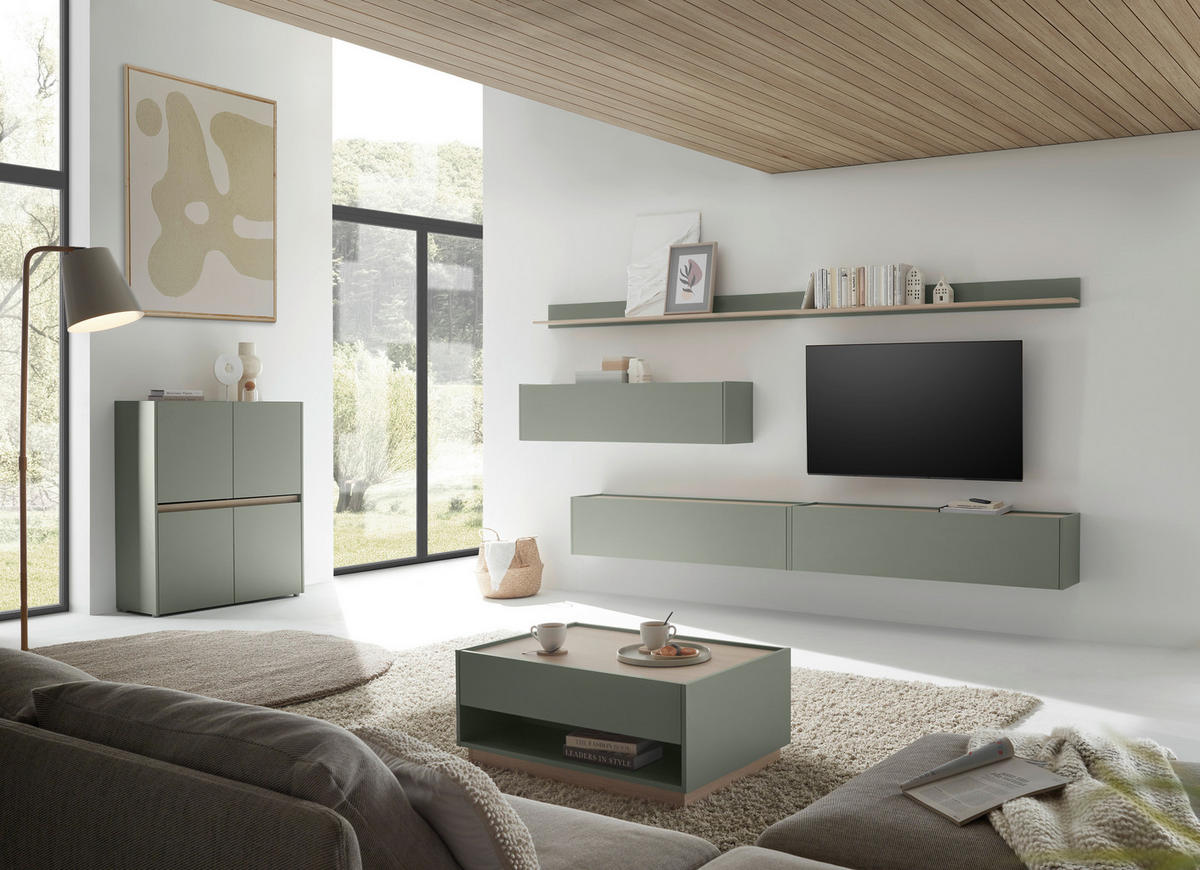 HIGHBOARD  100/122/40 cm  - Eichefarben/Schwarz, Design, Holzwerkstoff/Kunststoff (100/122/40cm) - Modante