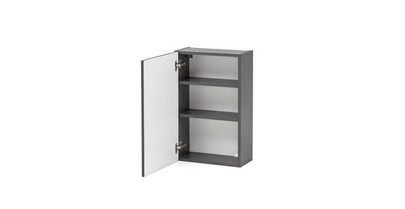 HÄNGESCHRANK 40/64/20 cm  - Graphitfarben/Grau, Natur, Holzwerkstoff (40/64/20cm) - Xora