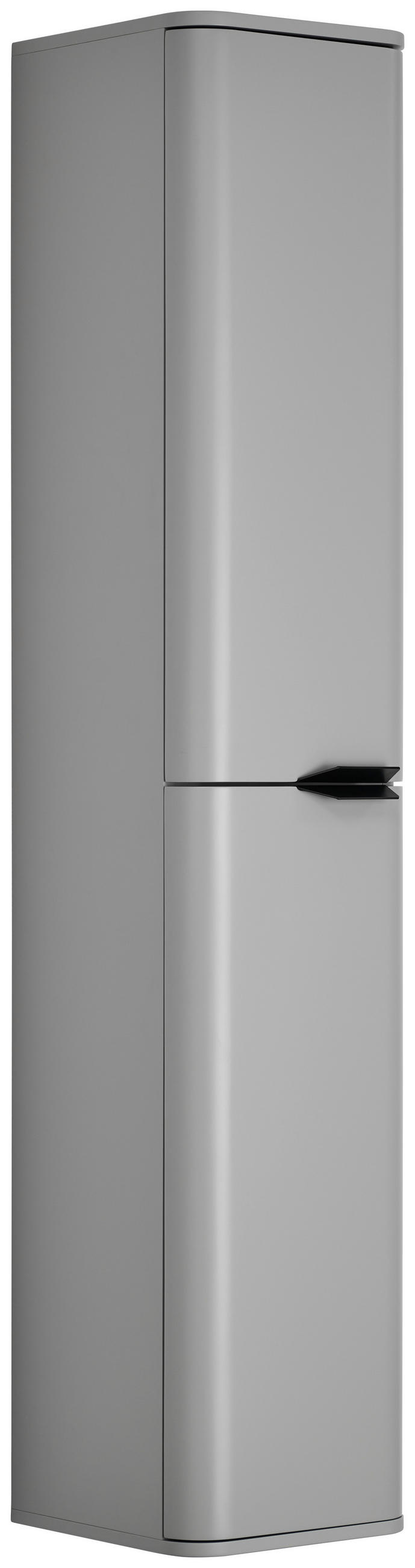 HOCHSCHRANK 33/170/35 cm  - Schwarz/Grau, Design, Holzwerkstoff/Metall (33/170/35cm) - home24