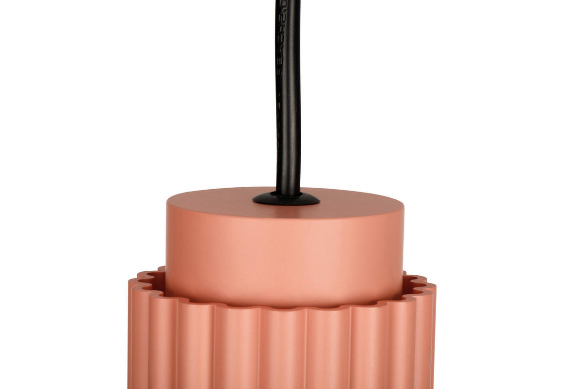 HÄNGELEUCHTE 6,5/120 cm   - Rosa, Design, Metall (6,5/120cm) - Collet's Monde