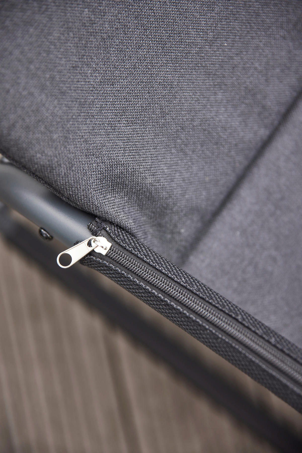 HOJDACIE LEŽADLO kov, plast, textil - čierna, Modern, kov/textil (143/57/84cm) - Siena Garden