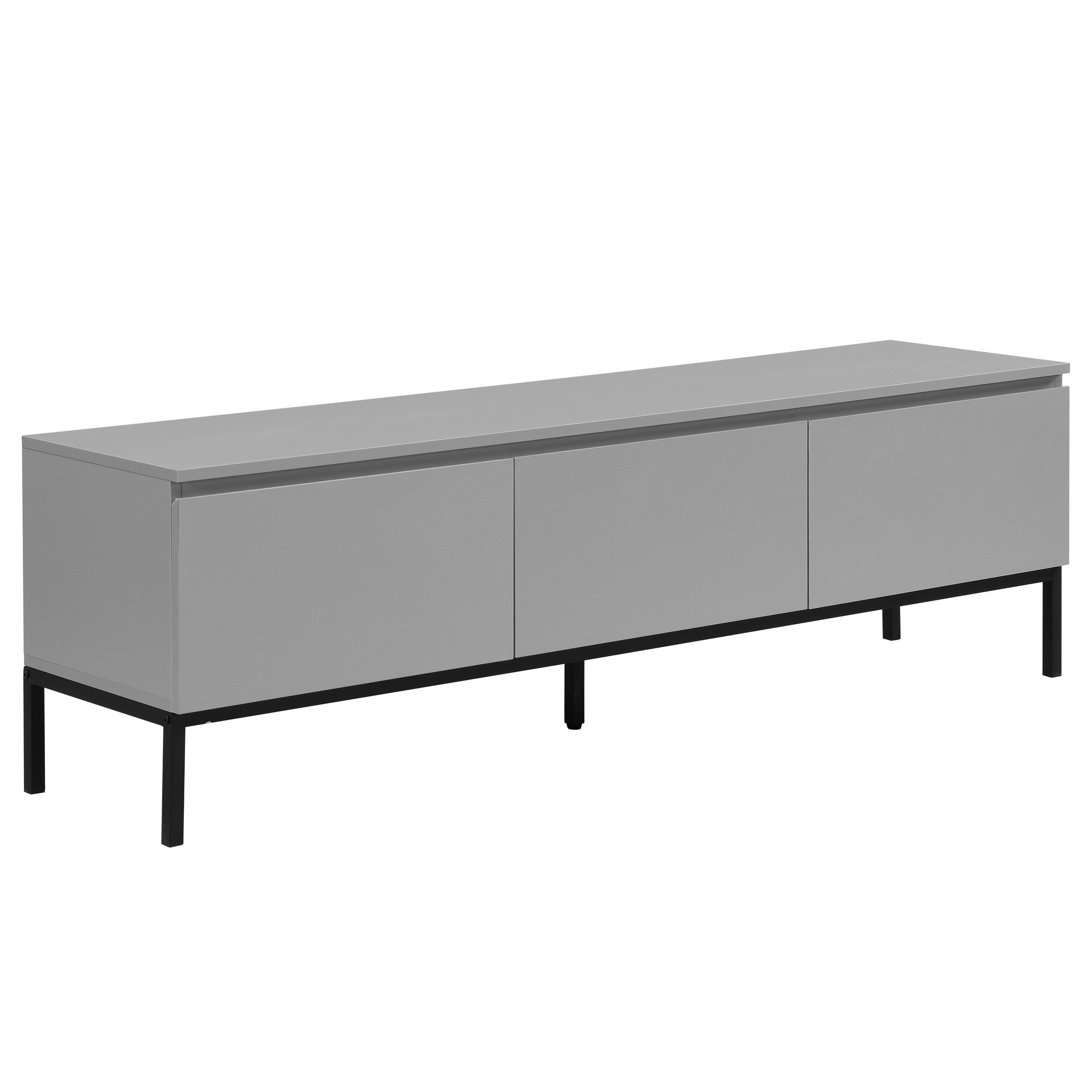 TV-BÄNK  150/46/37 cm 3 låda(or) stående  - grå/svart, Design, metall/trämaterial (150/46/37cm) - Livetastic