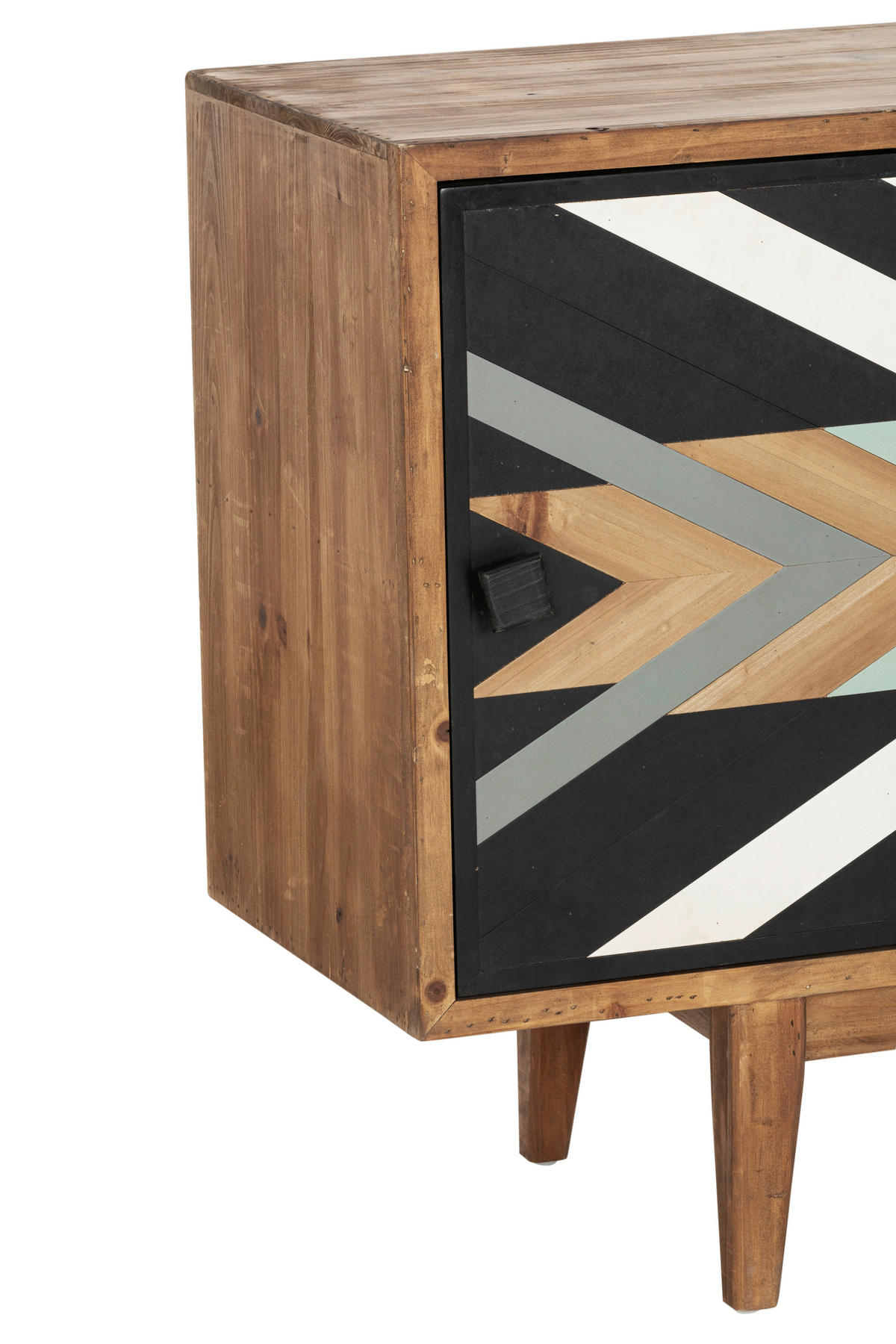 SIDEBOARD  in 159.5/75/42 cm  - Multicolor/Schwarz, KONVENTIONELL, Holz/Holzwerkstoff (159.5/75/42cm) - Livetastic