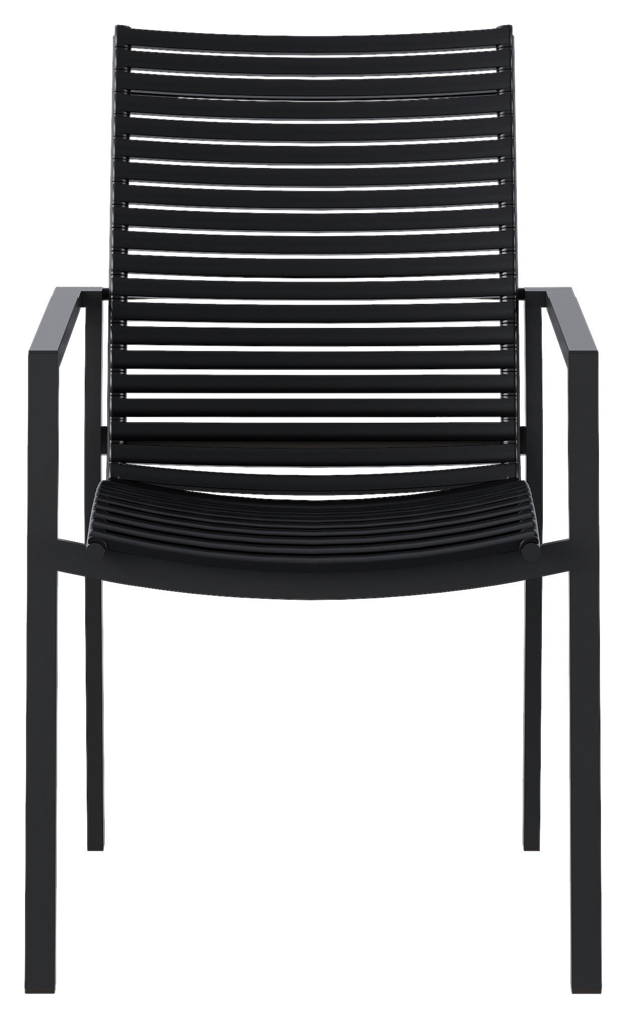 Thumbnail - Ambia Garden Stapelsessel, Anthrazit, Schwarz, Metall, Kunststoff, eckig, 57.5x92x60 cm, stapelbar, Gartenmöbel, Gartens...