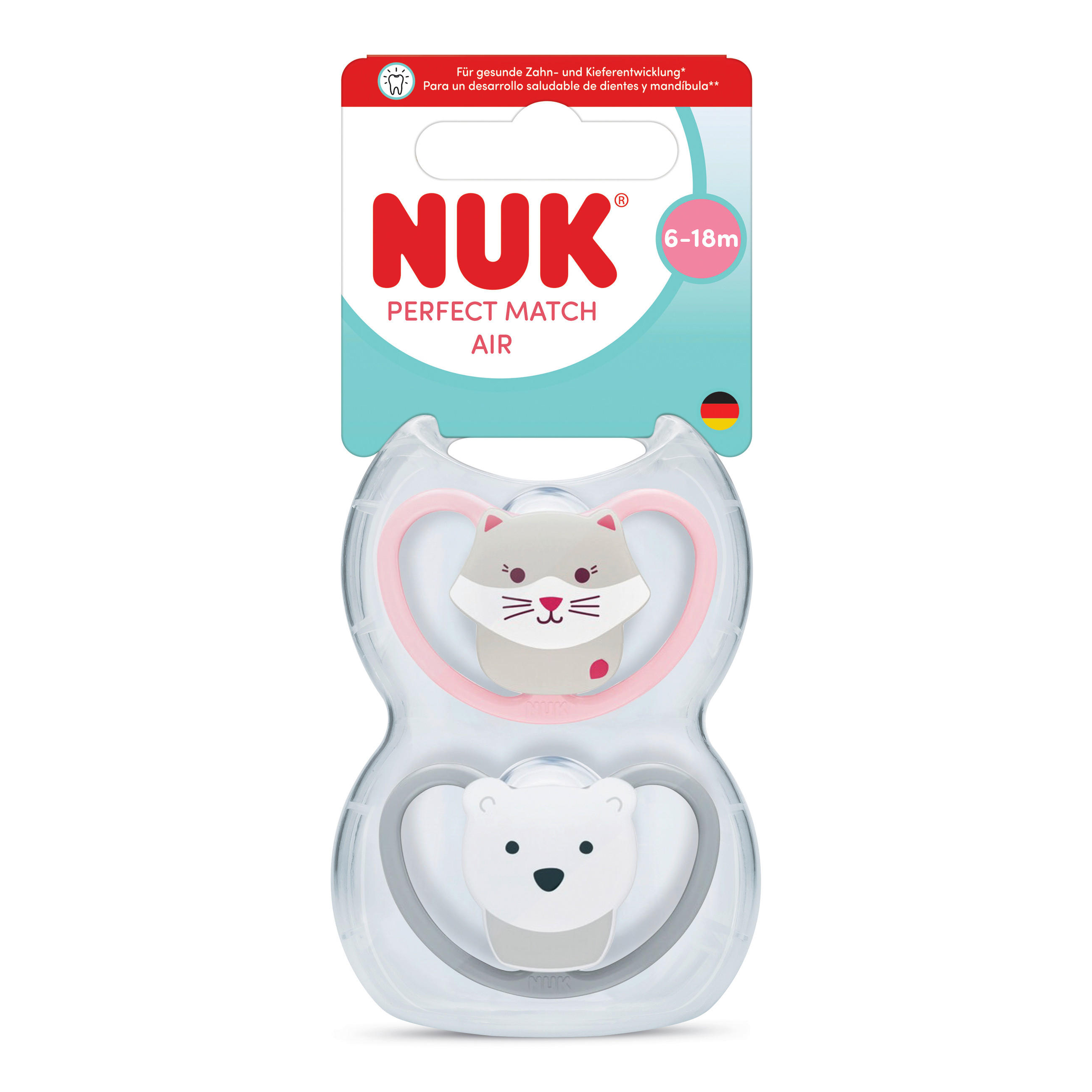 SCHNULLER 6 Monat(e)  - Multicolor, Basics, Kunststoff (5,3/6/13,5cm) - NUK