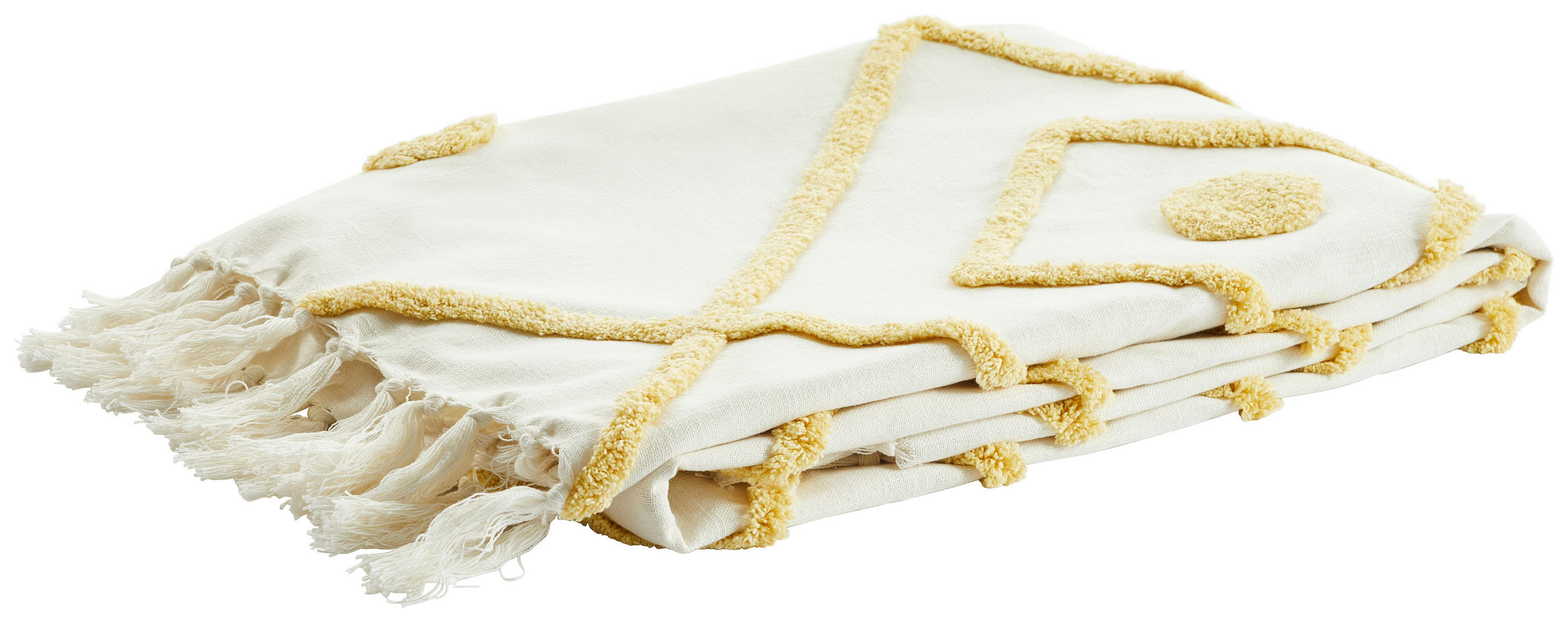 DECKE Angelica 150/200 cm - Gelb/Beige, KONVENTIONELL, Textil (150/200cm) - Ambiente