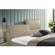 POLSTERBETT Matratze, Lattenrost Beige 160/200 cm  - Hellbraun/Anthrazit, Design, Holz/Textil (160/200cm) - Johann Jakob
