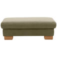 ECKSOFA in Mikrofaser Hellgrün  286/236 cm  - Wildeiche/Beige, Natur, Holz/Textil (286/236cm) - Voleo