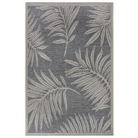 OUTDOORTEPPICH für Terrasse und Balkon 76/150 cm Clyde Creme, Grau  - Creme/Grau, Design, Kunststoff (76/150cm) - Hanse Home
