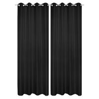 ÖSENSCHAL ATLANTIKA blickdicht 140/235 cm   - Schwarz, Basics, Textil (140/235cm)