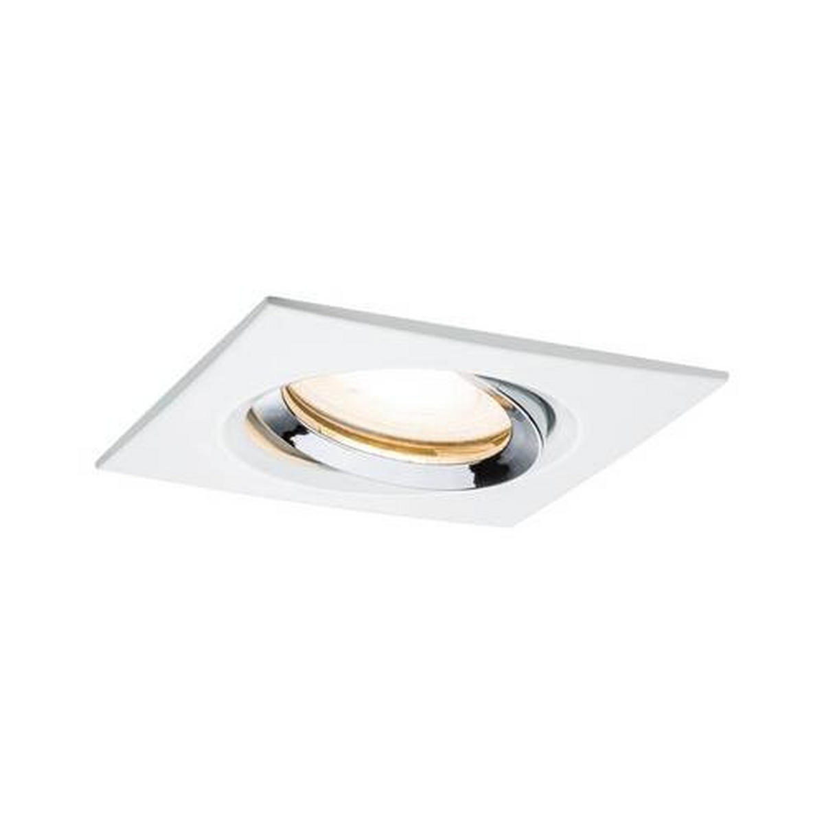 LED-DECKENLEUCHTE 9,3 cm  - Chromfarben/Weiß, Basics, Metall (9,3cm) - Paulmann