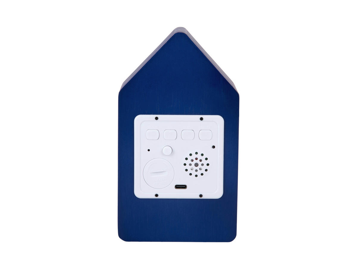 WECKER  Blau  - Blau, Basics, Holzwerkstoff (6/9/15.5cm) - Karlsson
