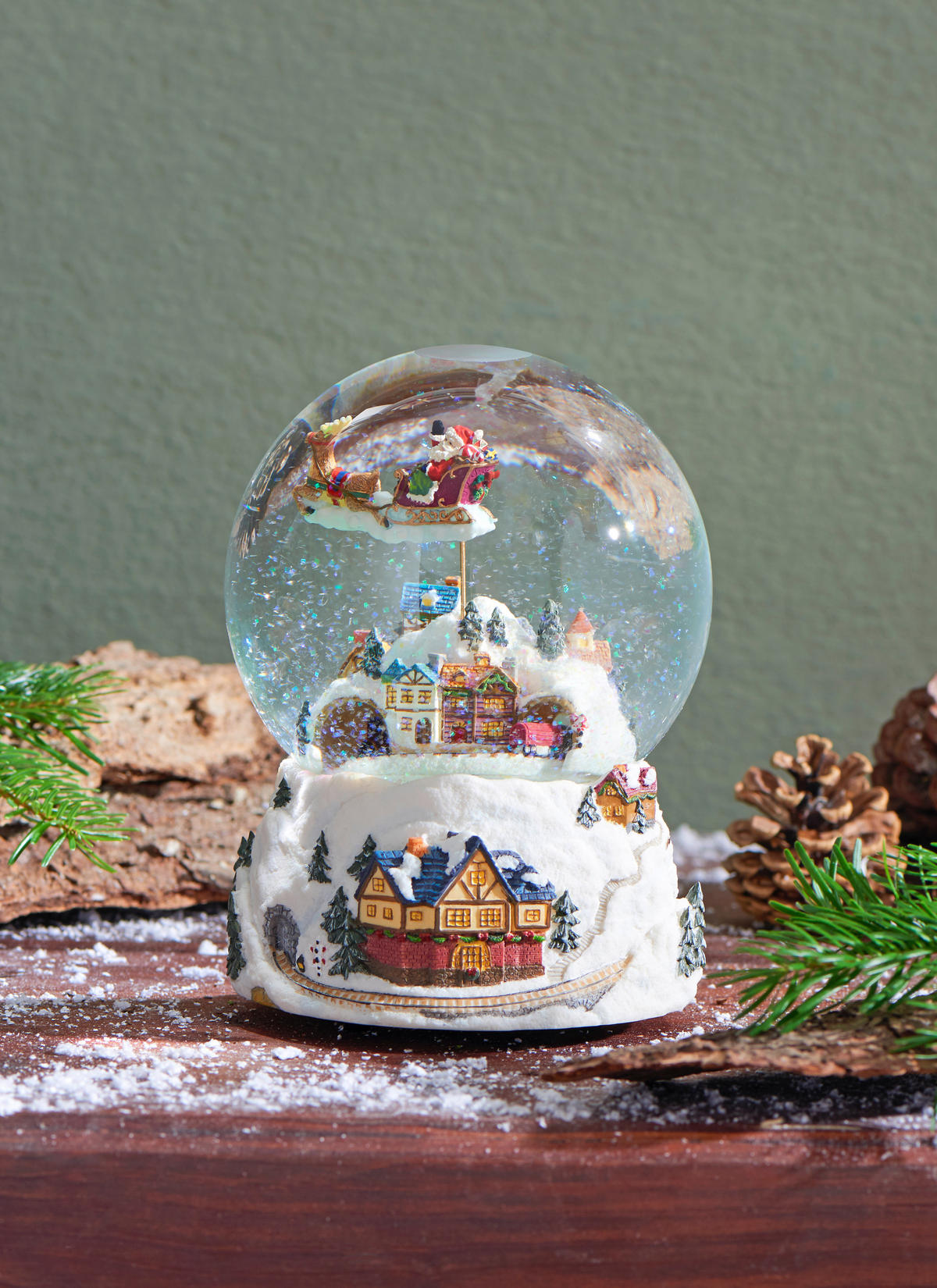 SCHNEEKUGEL - Multicolor, LIFESTYLE, Glas