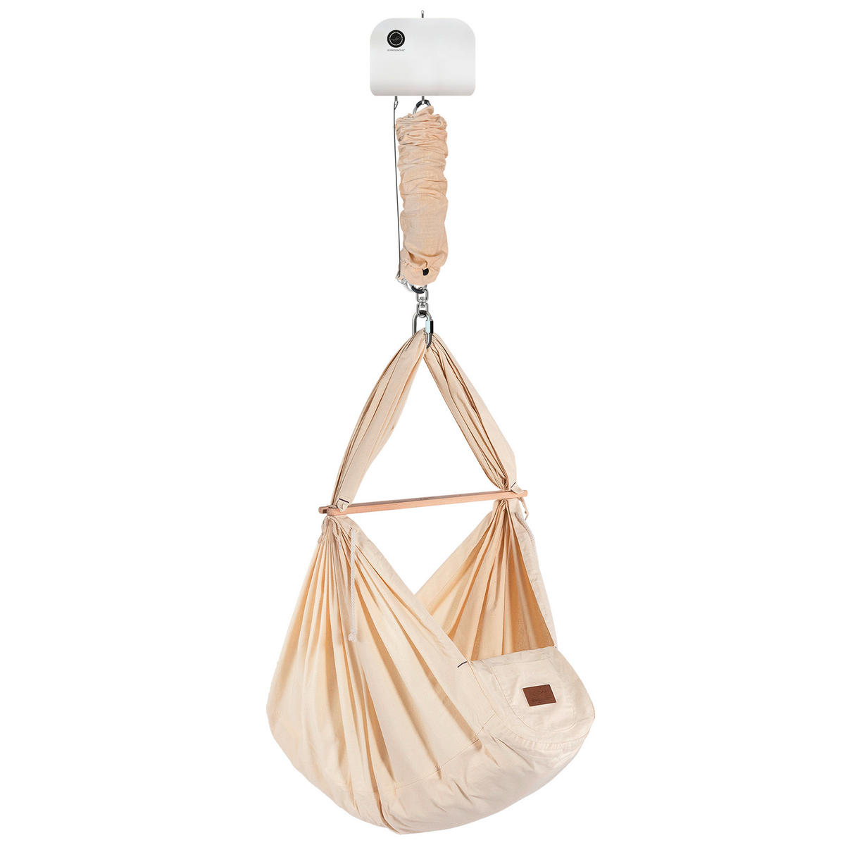 VISEČA MREŽA ZA DOJENČKE     137/30/165 cm     bež  - bež, Basics, tekstil (137/30/165cm) - SCHMUSEWOLKE