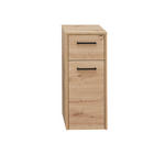 UNTERSCHRANK 30/72/33 cm   - Schwarz/Eiche Artisan, Design, Glas/Holzwerkstoff (30/72/33cm) - Xora