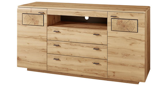 SIDEBOARD 175/98/47 cm  - Buchefarben/Graphitfarben, KONVENTIONELL, Holzwerkstoff/Metall (175/98/47cm) - Xora