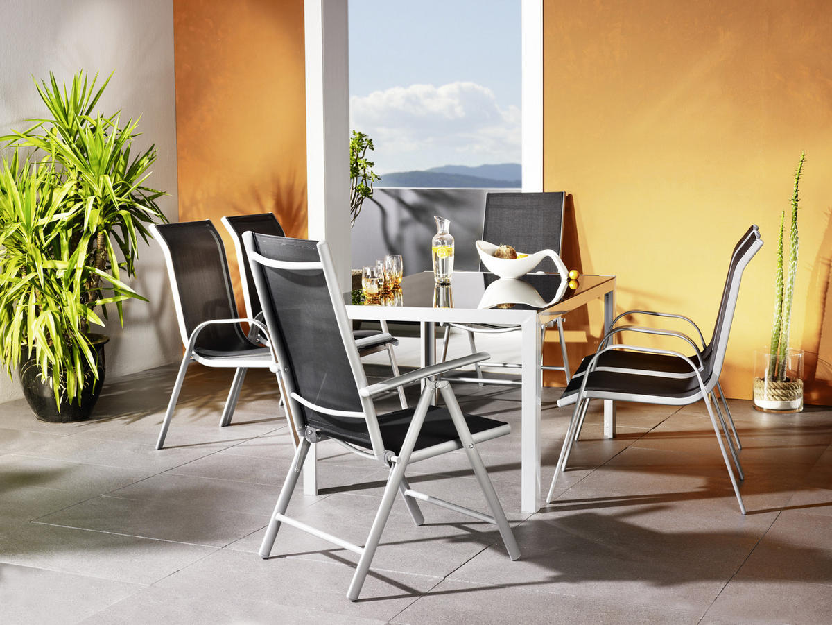 SCAUN DE GRĂDINĂ in metal negru  - negru, Design, metal (55/96/72cm) - Xora