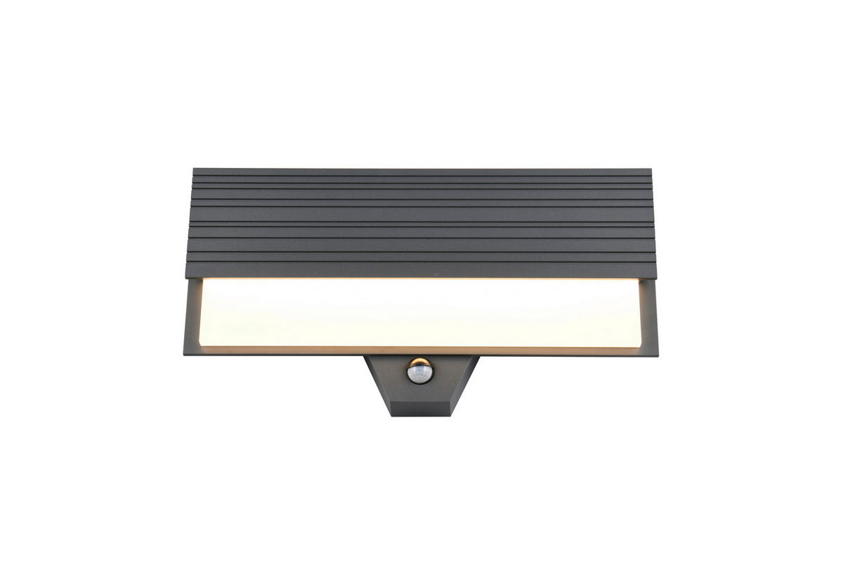 AUßENWANDLEUCHTE   - Anthrazit/Weiß, Design, Kunststoff/Metall (20,5/40/6,5cm)