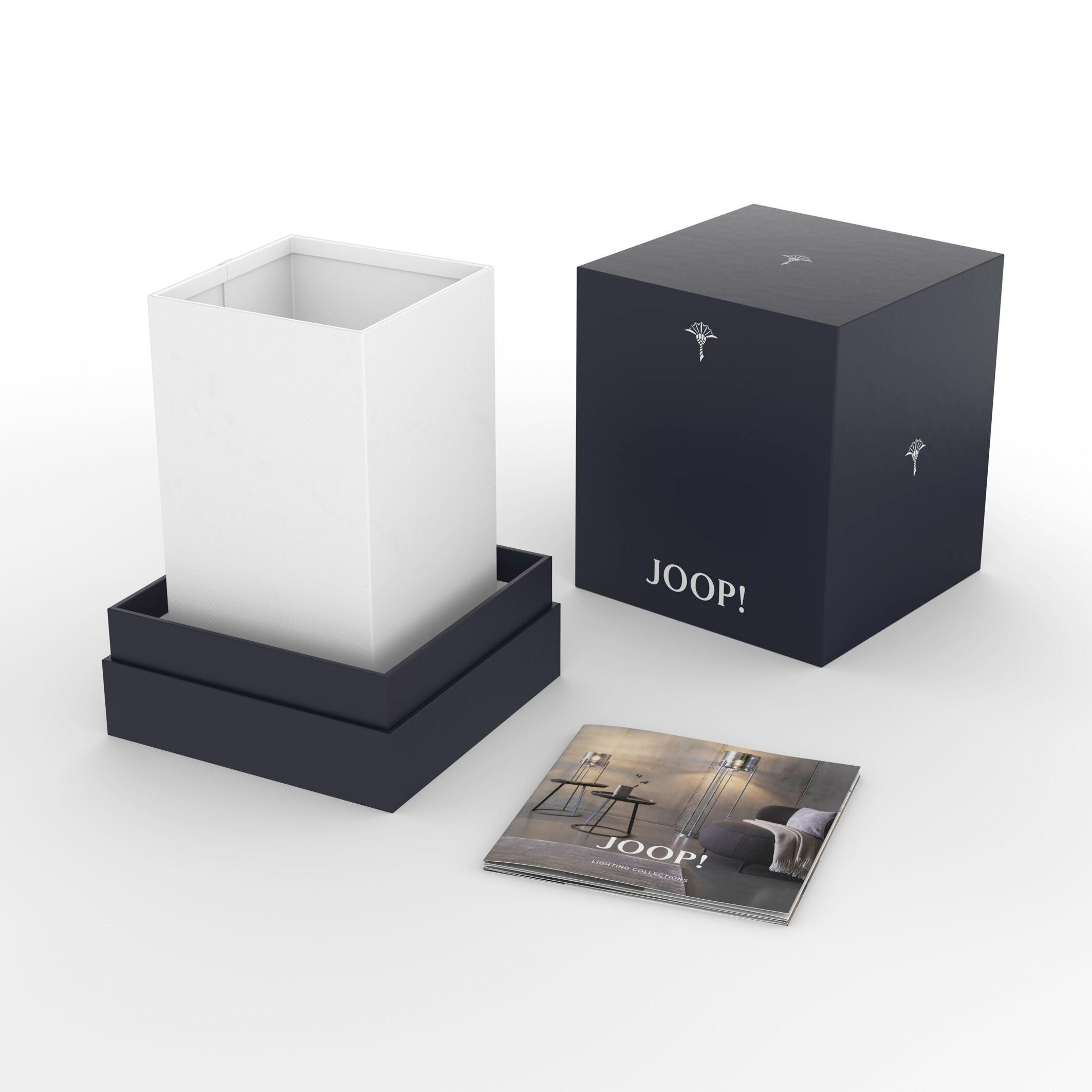 PORTABEL LAMPA Joop Move 11/11/20 cm   - vit/kromfärg, Klassisk, metall/textil (11/11/20cm) - Eglo