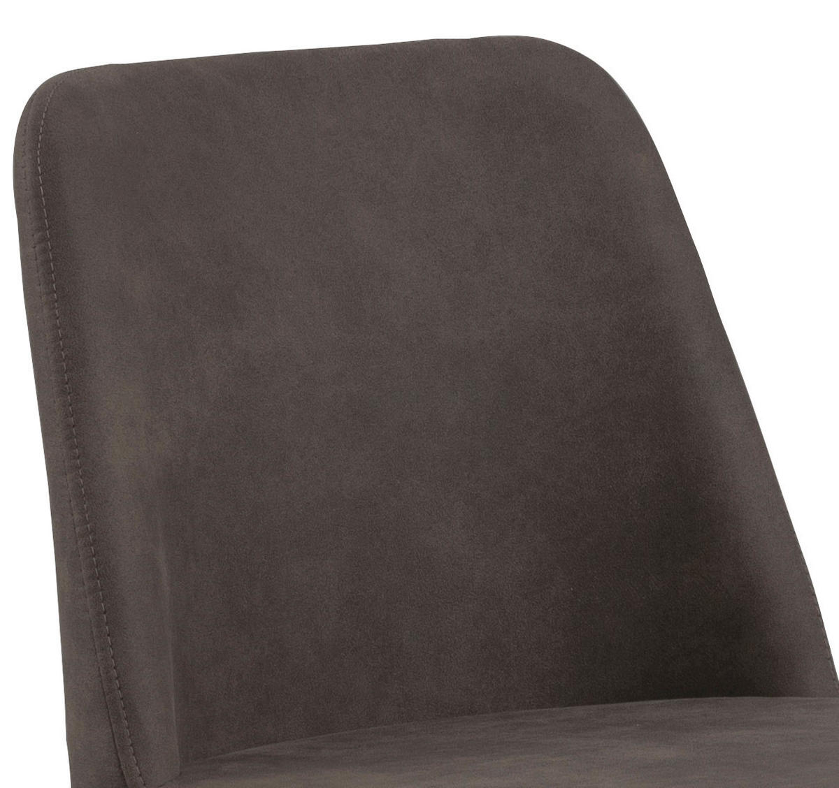 BARHOCKER in Textil Anthrazit  - Anthrazit/Schwarz, KONVENTIONELL, Textil/Metall (51/52-75,5/48,5cm) - Livetastic