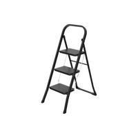 KLAPPTRITTLEITER - Schwarz, Basics, Metall (47/74/100,5cm)