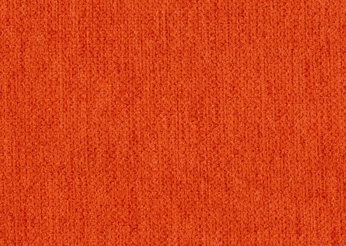 HOCKER in Textil Orange  - Schwarz/Orange, Design, Textil/Metall (132/45/68cm) - Beldomo Style