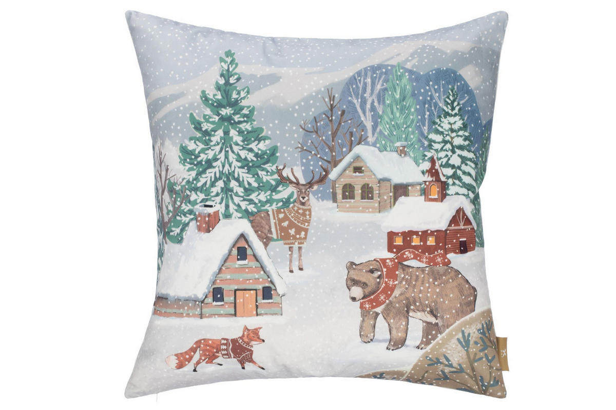 POTAH NA POLŠTÁŘ  45/45 cm - vícebarevná, textil (45/45cm) - X-Mas