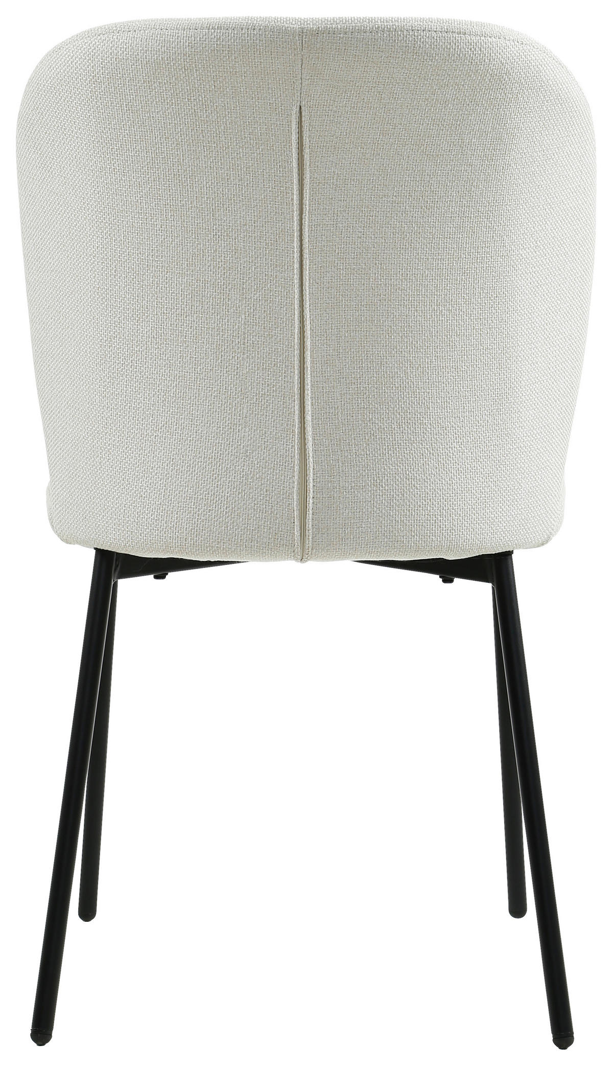 STUHL Leinenoptik Schwarz, Beige Pappel Sperrholz  - Beige/Schwarz, Design, Holz/Textil (49/84,5/58cm) - Carryhome