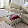 ECKSOFA in Webstoff Beige  165/224 cm  - Beige/Schwarz, KONVENTIONELL, Kunststoff/Textil (165/224cm) - Xora