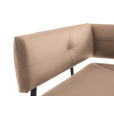ECKBANK 150/190 cm  in Beige  - Beige/Schwarz, MODERN, Textil/Metall (150/190cm) - Cantus