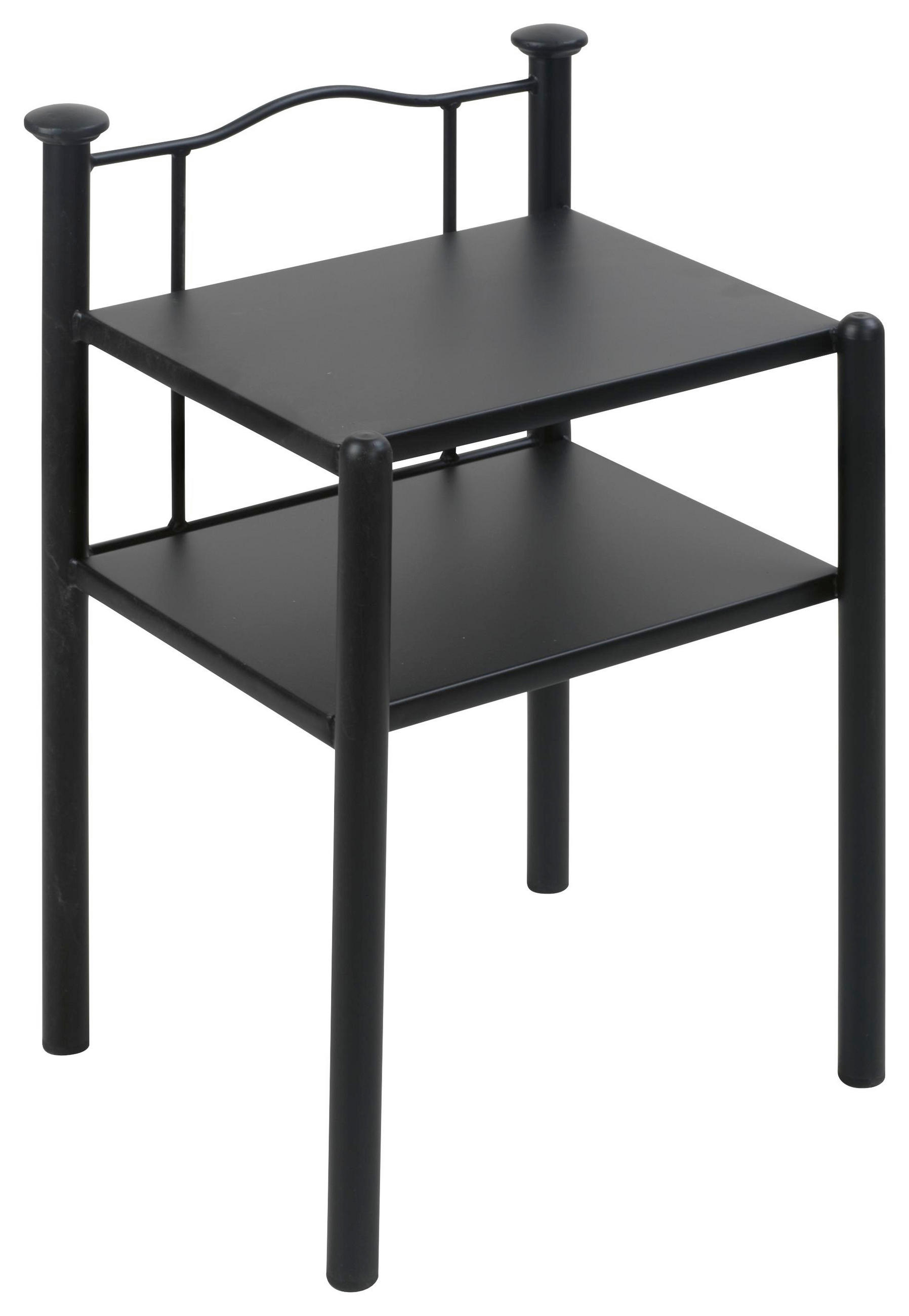 Nachtkästchen in Schwarz