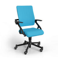 JUGENDDREHSTUHL  in Netzbespannung Blau, Schwarz  - Blau/Schwarz, Basics, Kunststoff/Textil (58/83-97/60cm) - Paidi