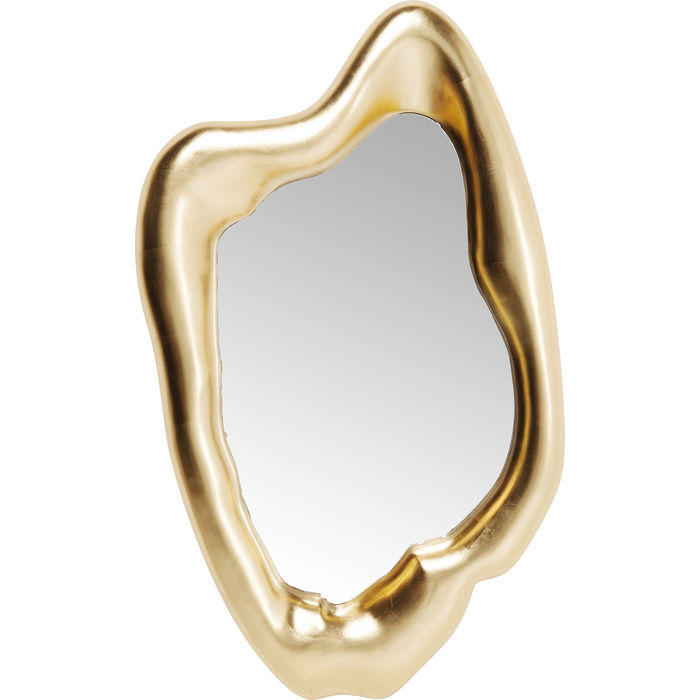 WANDSPIEGEL 68/117/9 cm    in organisch  - Goldfarben, Design, Glas/Kunststoff (68/117/9cm) - Kare-Design