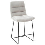 TRESENSTUHL in Hellgrau  - Hellgrau/Schwarz, Design, Textil/Metall (52/106/66cm) - Dieter Knoll