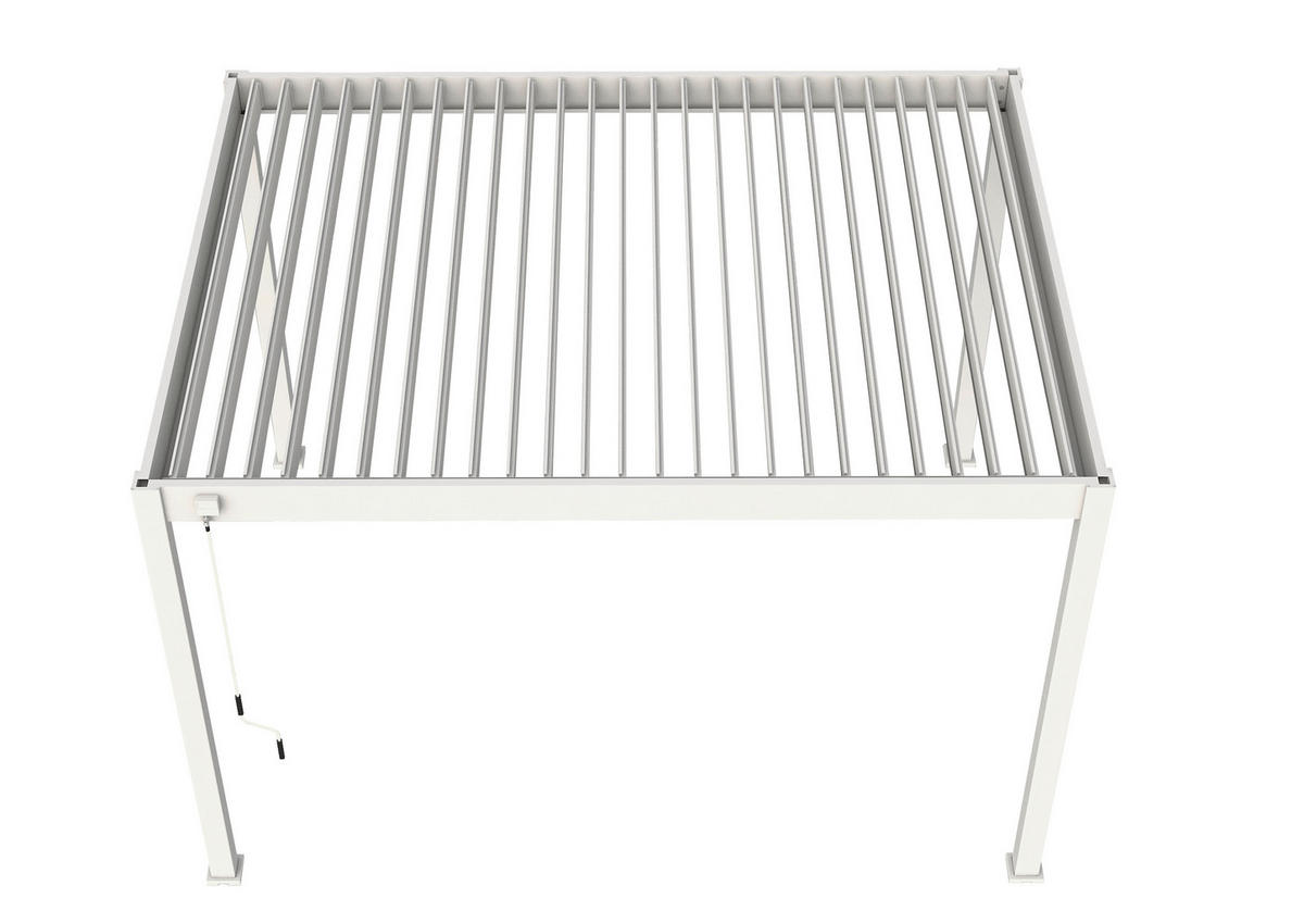 PERGOLA - Weiss, Basics, Metall (360/255/300cm) - Gardenson