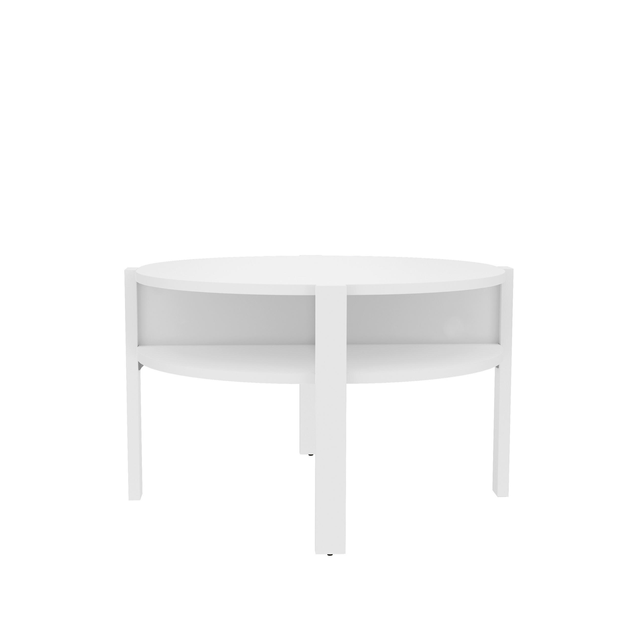 KLUB STOLIĆ bijela  drvni materijal  - bijela, Moderno, drvni materijal (74,4/74,4/45,5cm) - Hom`in