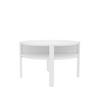 KLUB STOLIĆ bijela  drvni materijal  - bijela, Moderno, drvni materijal (74,4/74,4/45,5cm) - Hom`in