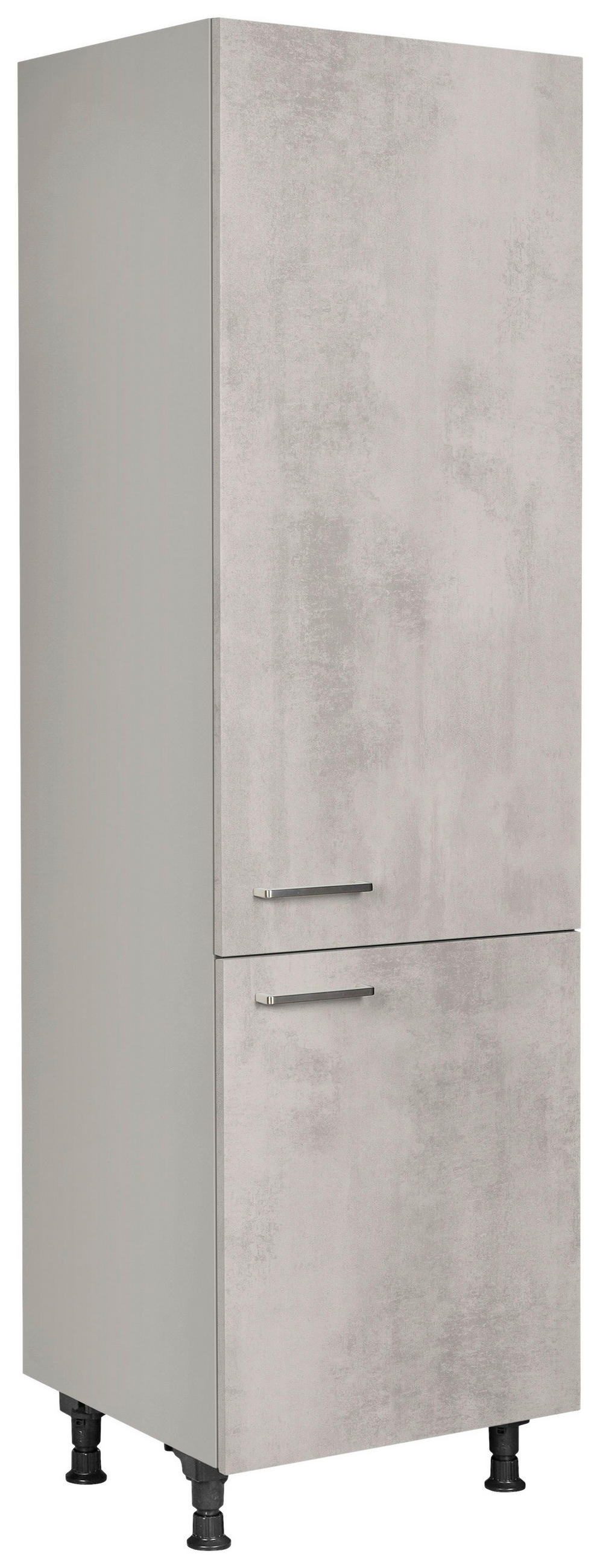 GERÄTEUMBAUSCHRANK 60/216,6/58 cm  in Hellgrau  - Edelstahlfarben/Hellgrau, MODERN, Holzwerkstoff/Metall (60/216,6/58cm) - Nobilia