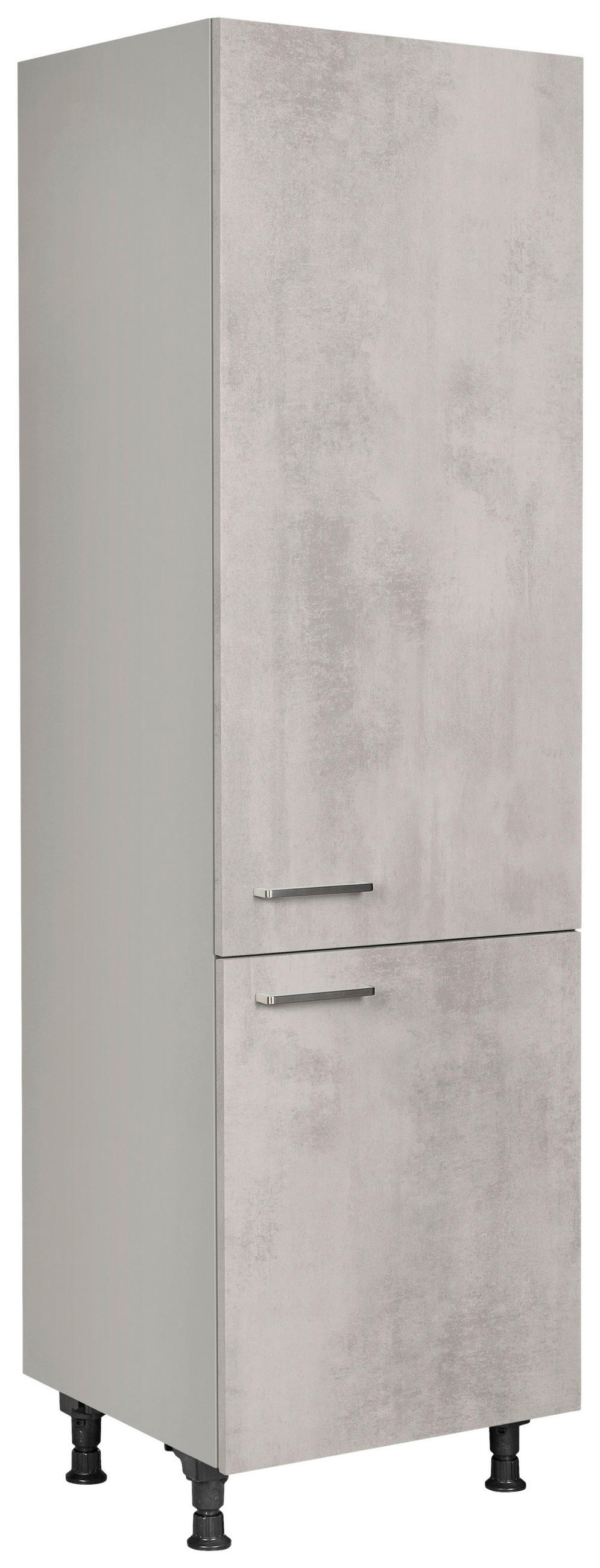 GERÄTEUMBAUSCHRANK 60/216,6/58 cm  Hellgrau  - Edelstahlfarben/Hellgrau, Modern, Holzwerkstoff/Metall (60/216,6/58cm) - Nobilia