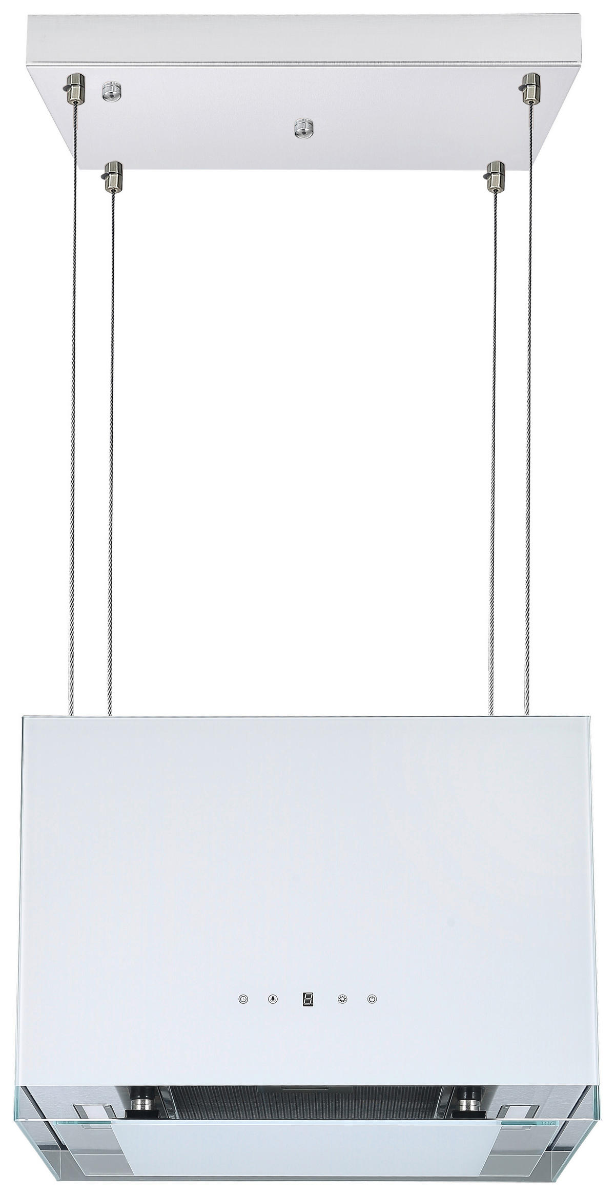 DUNSTABZUGSHAUBE CH11050IW  - Weiß, Trend, Glas/Metall (50/36-166/40cm) - Respekta