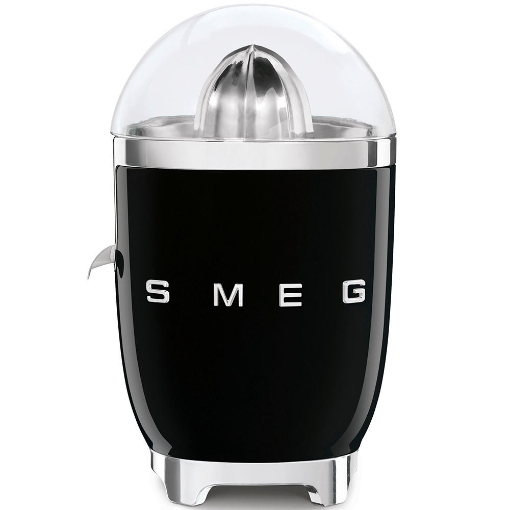 ZITRONENPRESSE - Schwarz Hochglanz, Trend, Metall (16.6/28.1/16.6cm) - SMEG