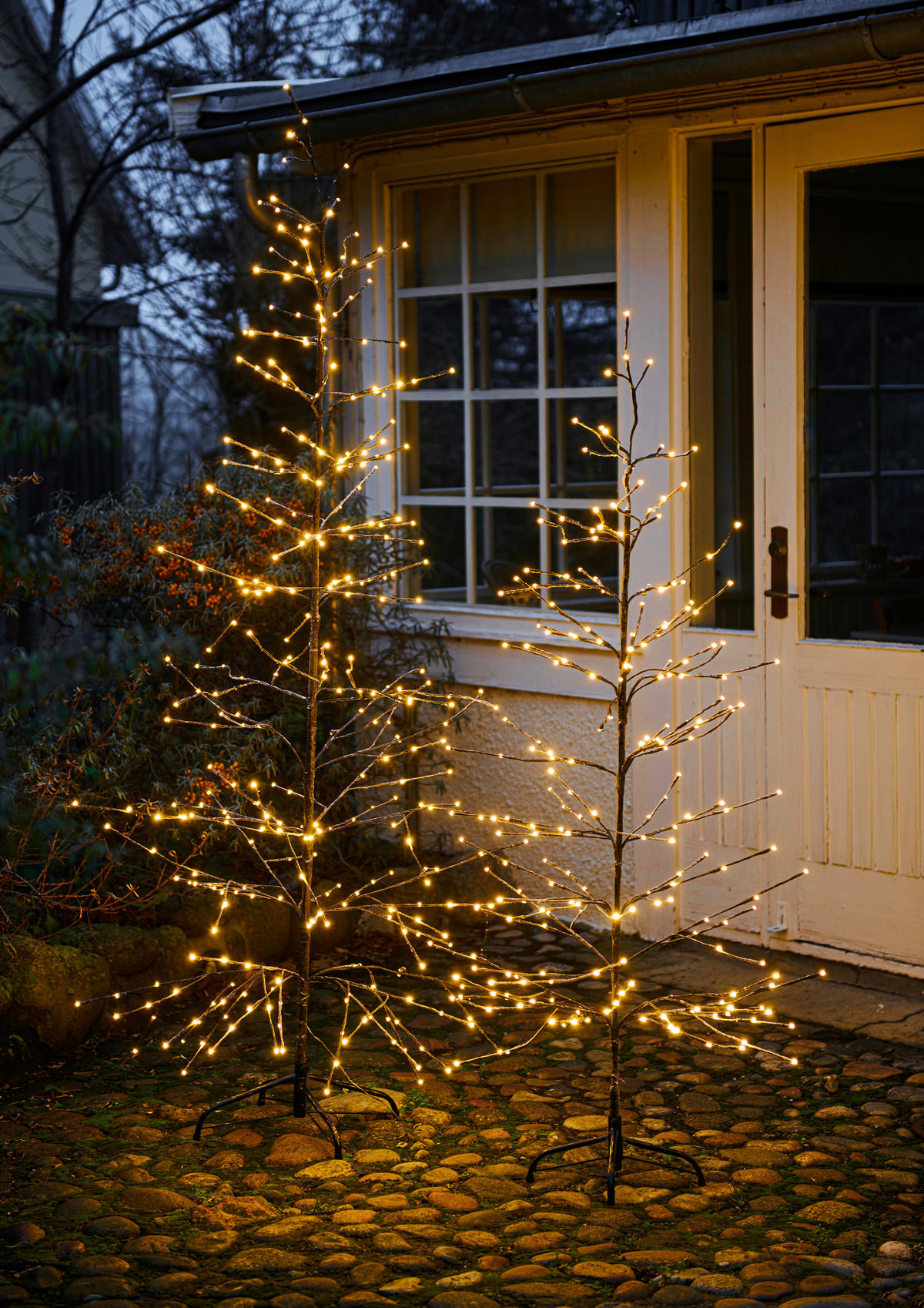 STIMMUNGSLEUCHTER Christmas 50/160 cm   - Braun, KONVENTIONELL, Kunststoff (50/160cm)