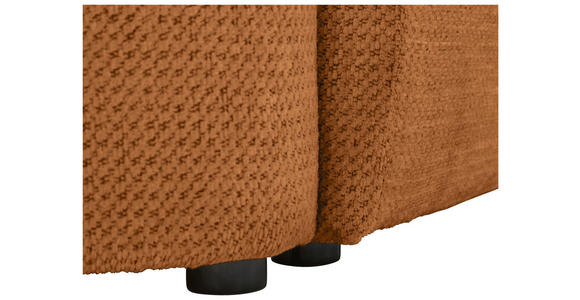 ECKSOFA  in Chenille Rostfarben  - Rostfarben/Schwarz, MODERN, Kunststoff/Textil (179/287cm) - Carryhome