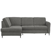 ECKSOFA Dunkelgrau Chenille  - Dunkelgrau/Schwarz, MODERN, Holz/Textil (184/241cm) - Carryhome