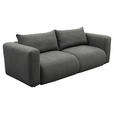 SCHLAFSOFA Flachgewebe Anthrazit  inkl.  - Anthrazit/Schwarz, MODERN, Kunststoff/Textil (248/94/109cm) - Carryhome