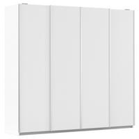 SCHWEBETÜRENSCHRANK 226/211/62 cm 4-türig Weiß  - Alufarben/Weiß, MODERN, Holzwerkstoff/Metall (226/211/62cm) - Rauch Möbel